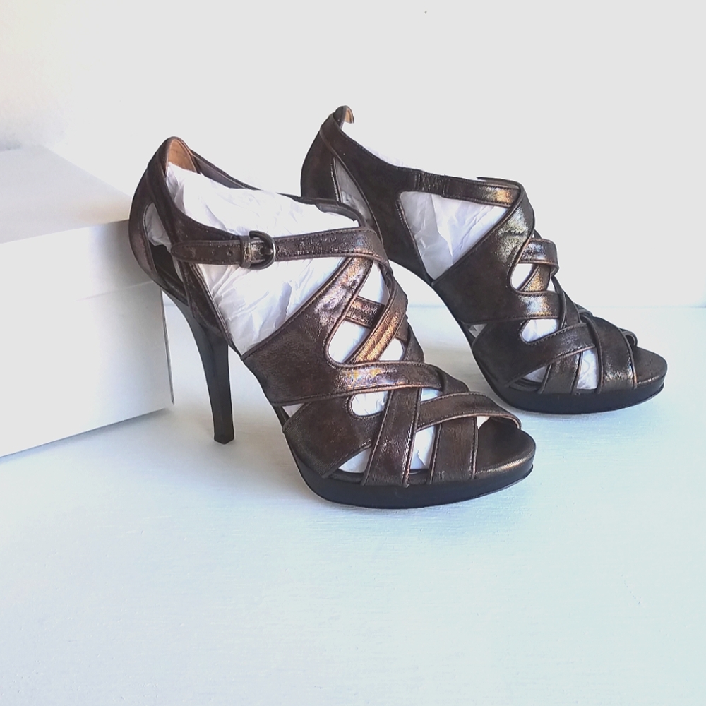 Coach Aenya Metallic Heels ⭐️⭐️ - Picture 3 of 11